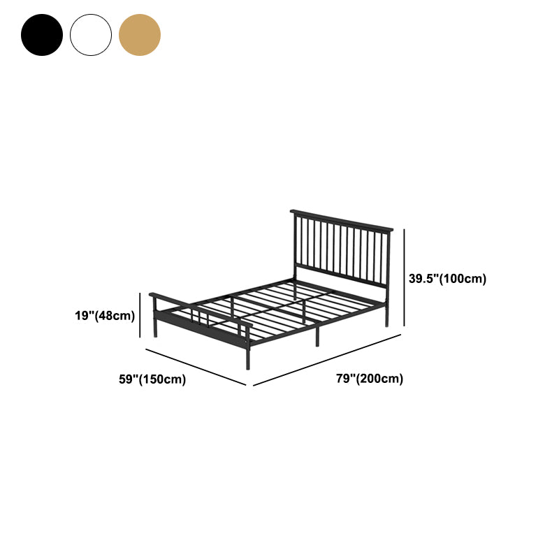 39.37" H Standard Bed  High Profile Bed With Headboard and Footboard
