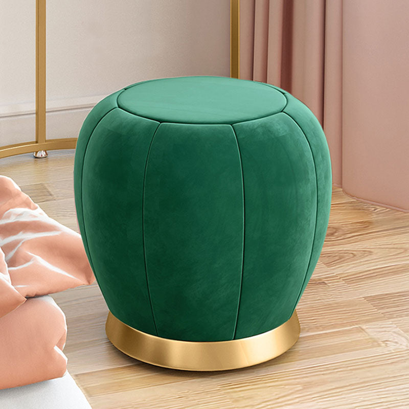 Wood and Metal Vanity Table with 1 Drawer in White/Green Makeup Desk