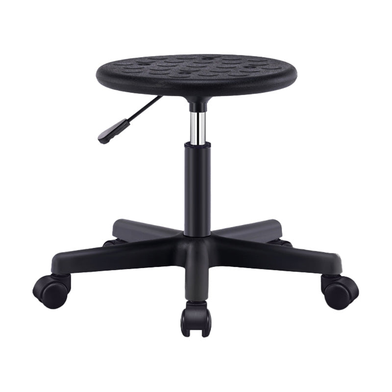 Modern Adjustable Rotatable Counter Stool Steel Laboratory Bar Stool with Leather Cushion