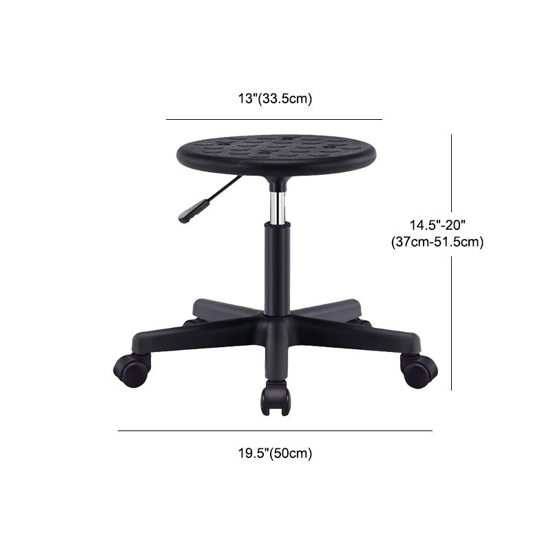 Modern Adjustable Rotatable Counter Stool Steel Laboratory Bar Stool with Leather Cushion