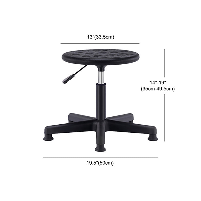 Modern Adjustable Rotatable Counter Stool Steel Laboratory Bar Stool with Leather Cushion