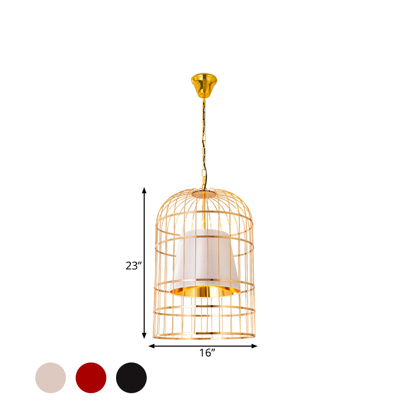 Black / White Bird Cage Plafon