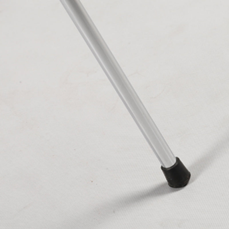 Modern Armless Backrest Bar Stool Wood Kitchen Bar Stool with 4 Metal Legs