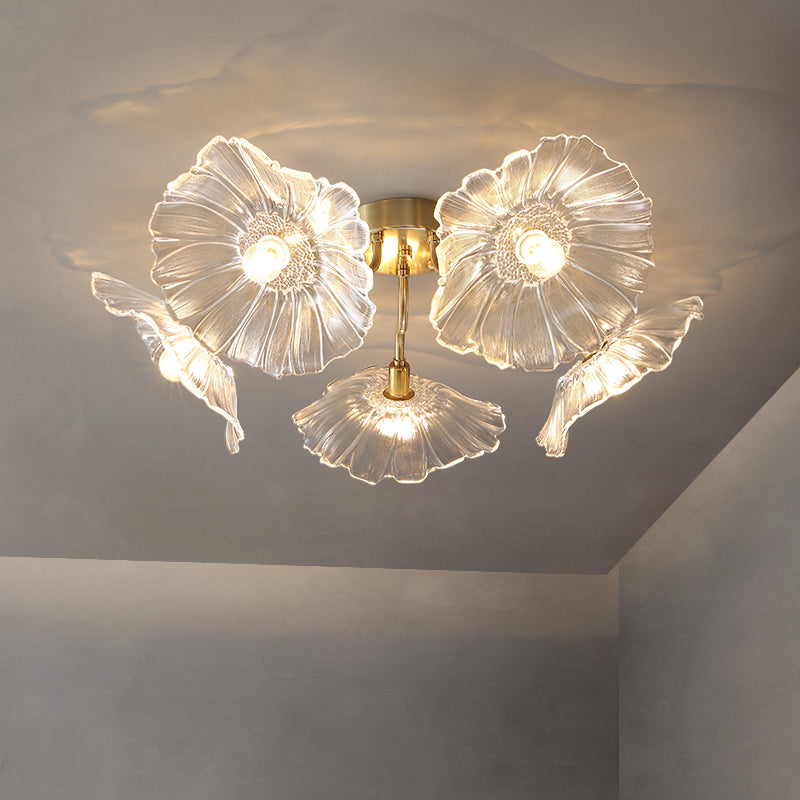Glass Ceiling Mount Light Fixture Nordic Style Ceiling Light Fixture