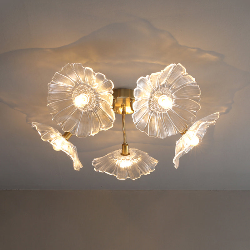 Glass Ceiling Mount Light Fixture Nordic Style Ceiling Light Fixture