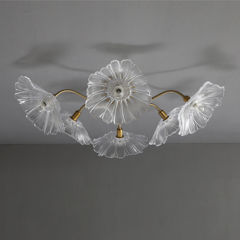 Glass Ceiling Mount Light Fixture Nordic Style Ceiling Light Fixture
