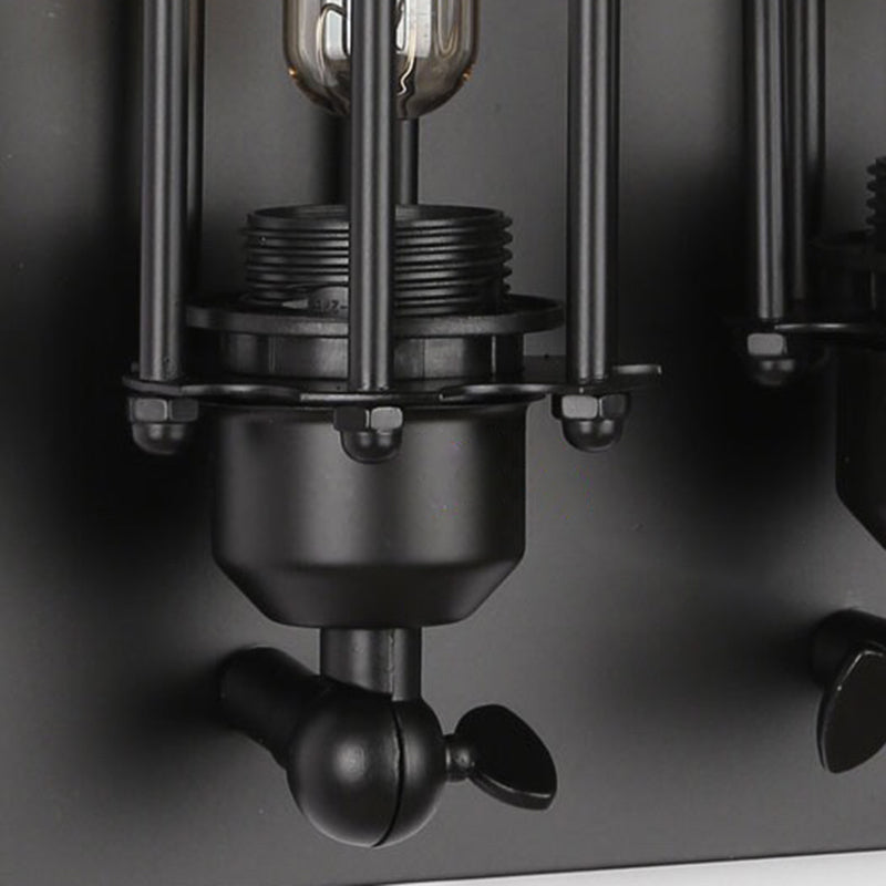 Industrial 1 / 2 / 3 / 4 - Light Wall Mounted Light - Wrought Iron Tube Wall Light