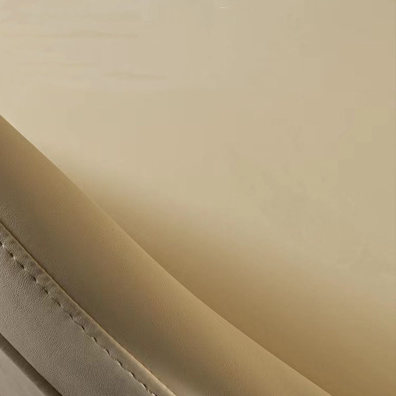 Mid Back Office Chair Rotatable Leather Desk Chair with Steel Base