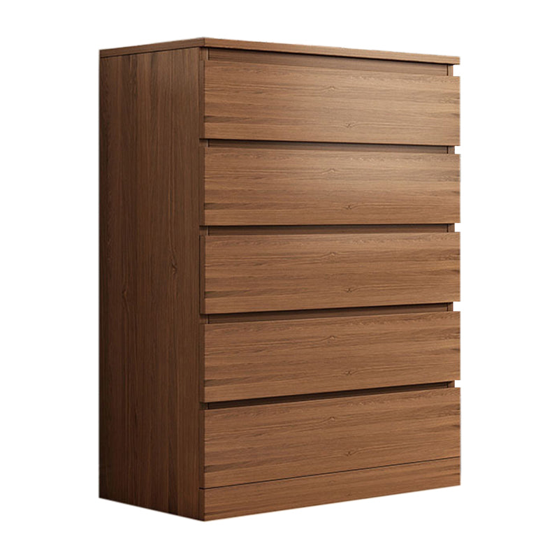 Contemporary Vertical Chest Wood Chest with Drawers for Home/Office