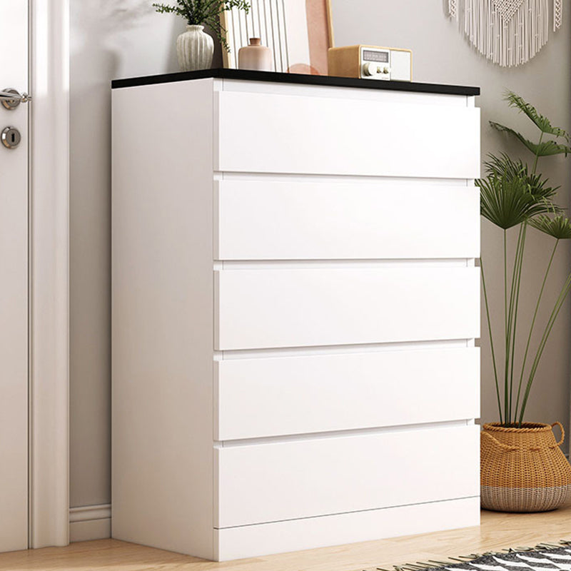 Contemporary Vertical Chest Wood Chest with Drawers for Home/Office