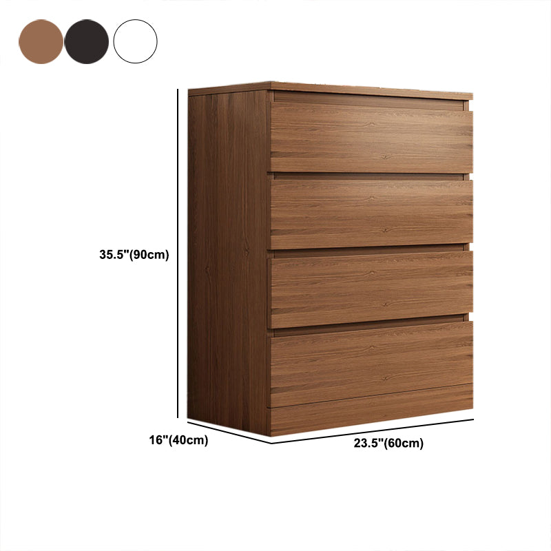 Contemporary Vertical Chest Wood Chest with Drawers for Home/Office