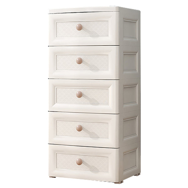 White/Blue/Green Lingerie Chest Contemporary Plastic Chest with Drawers for Bedroom