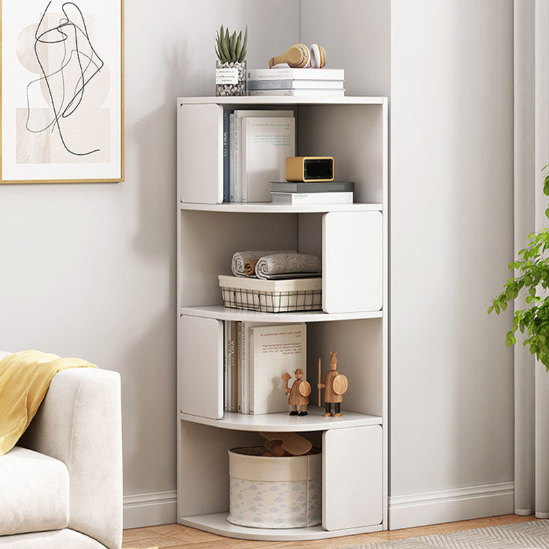 Modern Engineered Wood Bookcase Multi Shelves Closed Back Bookshelf