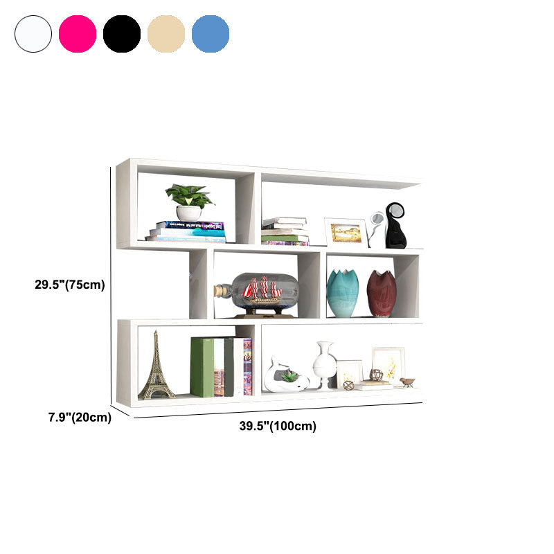 3-Tier 30" H Contemporary Floating Bookcase Wood Shelf Bookcase for Living Room