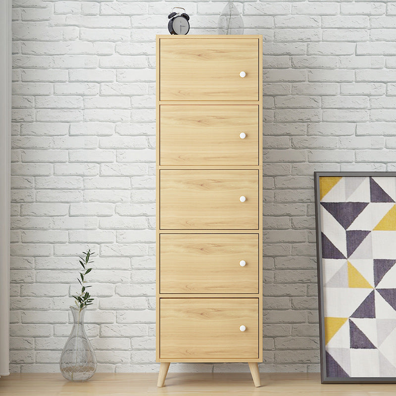 Standard Artificial Wood Bookshelf Modern 9" Wide Closed Back Bookcase