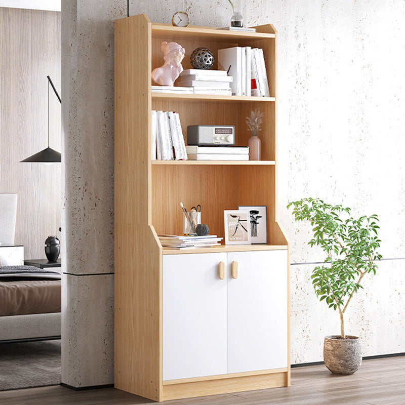 Contemporary Style Standard Bookshelf 11.8-Inch Wide Engineered Wood Bookcase for Home