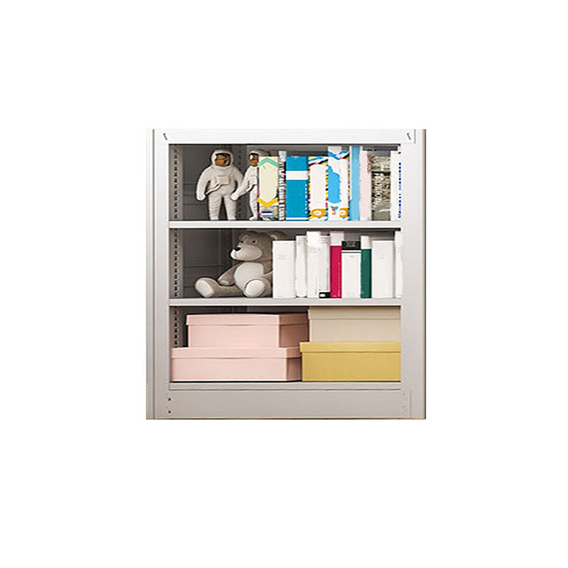 Open Metal Bookshelf Nordic Style Simple Rectangular Bookcase