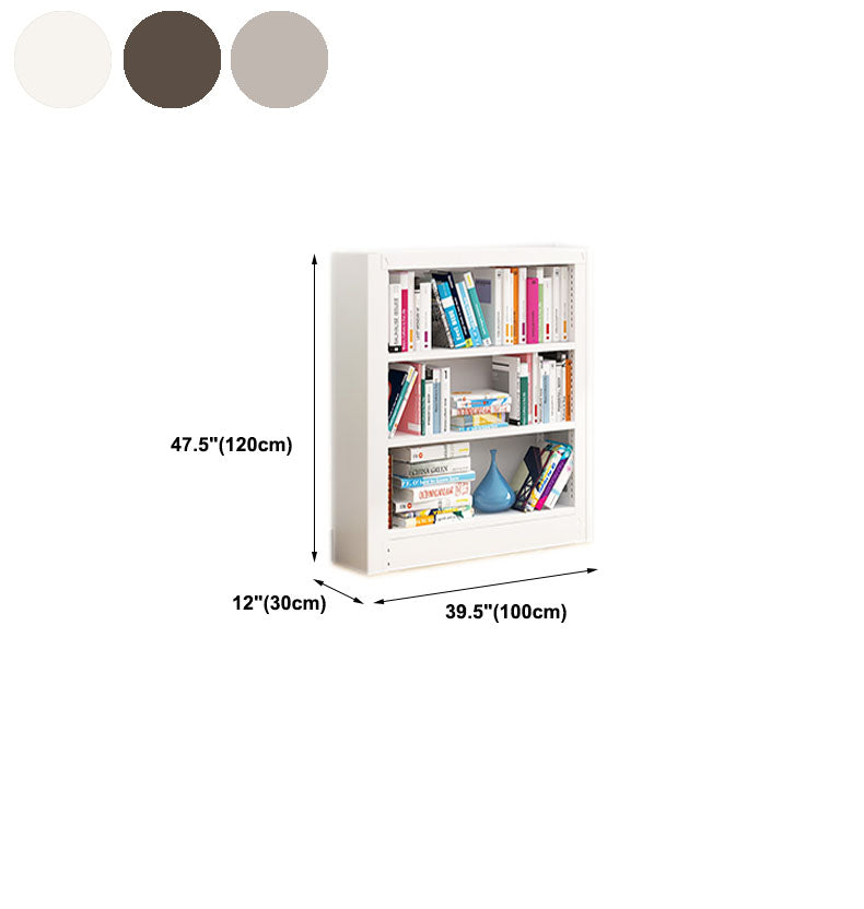 Open Metal Bookshelf Nordic Style Simple Rectangular Bookcase