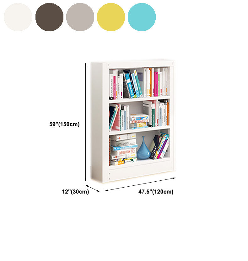 Open Metal Bookshelf Nordic Style Simple Rectangular Bookcase