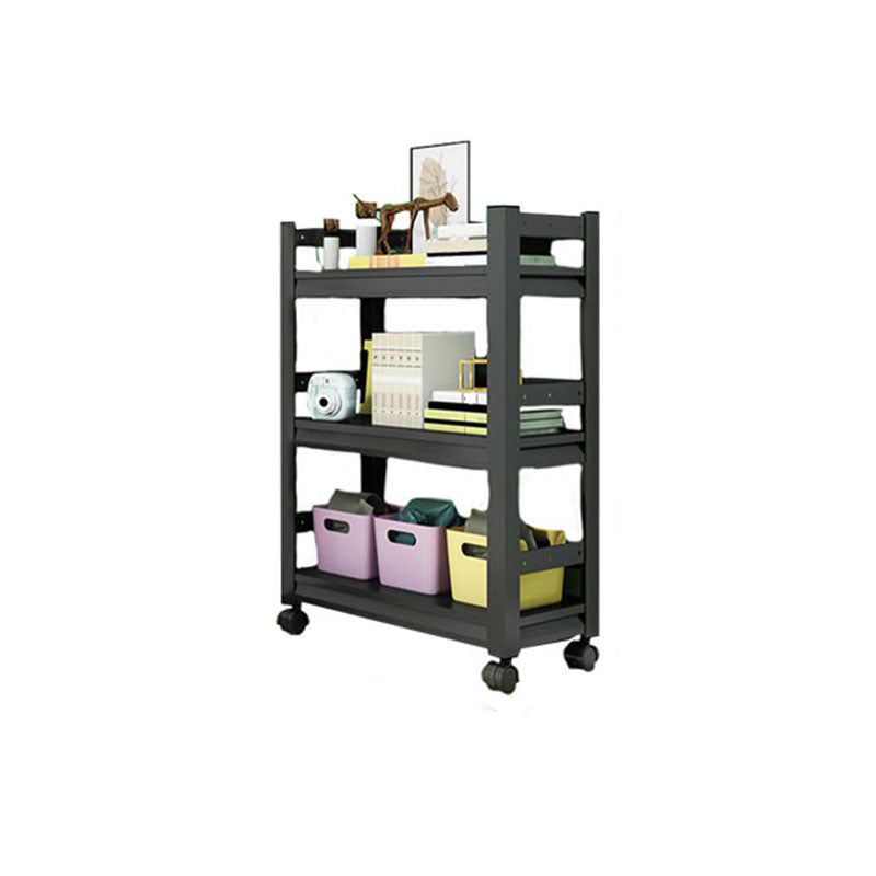 Open Bookshelf Modern Metal Home Study Living Room Removable Bookcase
