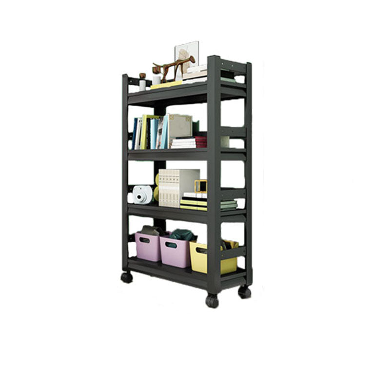 Open Bookshelf Modern Metal Home Study Living Room Removable Bookcase