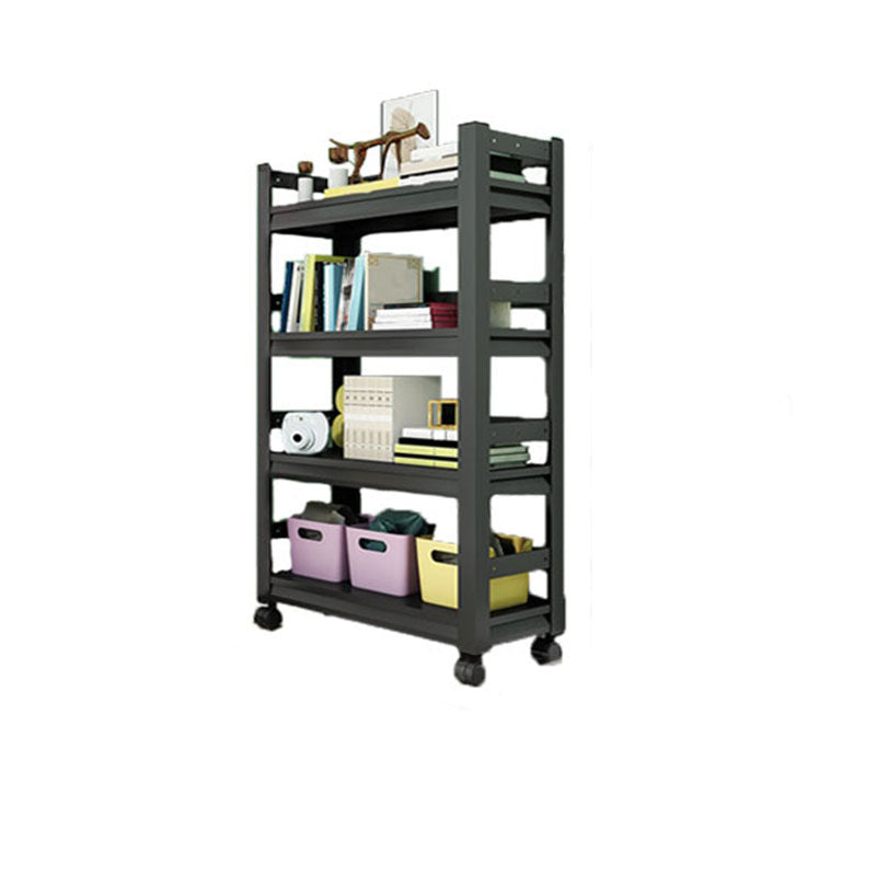 Open Bookshelf Modern Metal Home Study Living Room Removable Bookcase
