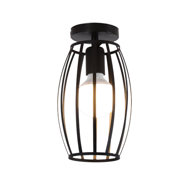 1-light Ceiling Mounted Light Industrial Style Close to Ceiling Light