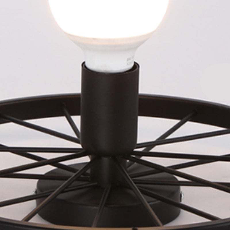 1-light Ceiling Mounted Light Industrial Style Close to Ceiling Light