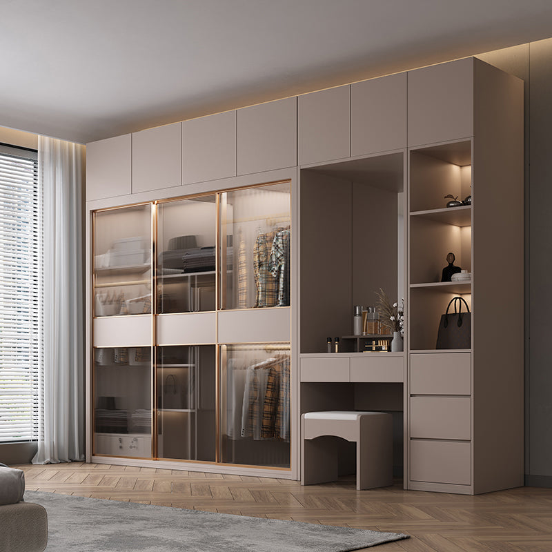 Sliding Wardrobe Closet With Drawer Contemporary Wardrobe Armoire