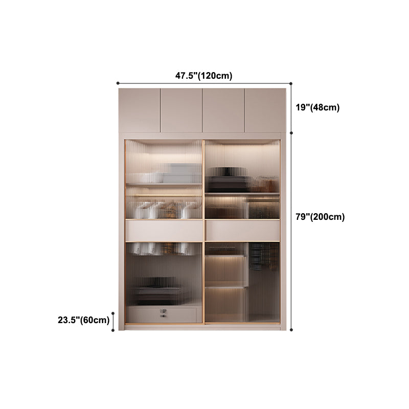 Sliding Wardrobe Closet With Drawer Contemporary Wardrobe Armoire