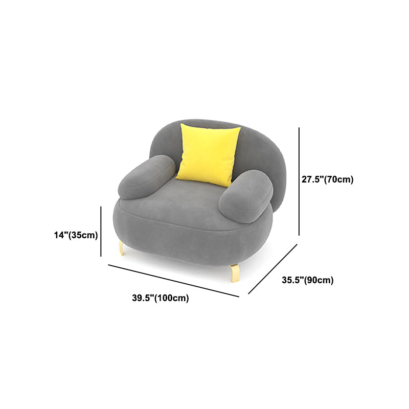 35.43" W x 27.55" H Contemporary Sofa Pillow Top Arm Standard Sofa