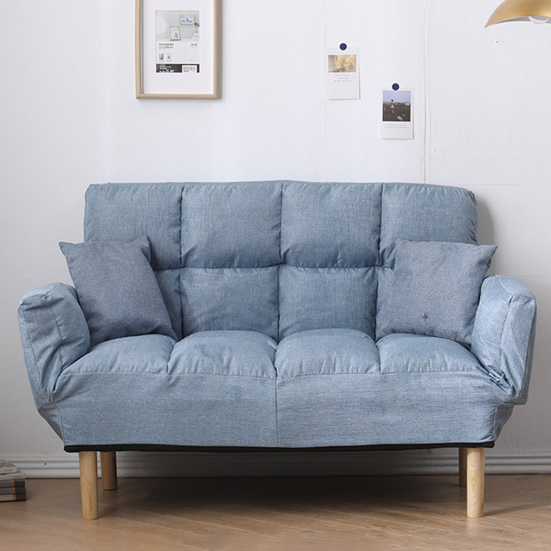Contemporary Biscuit Back Square Arm Linen with Storage Seating