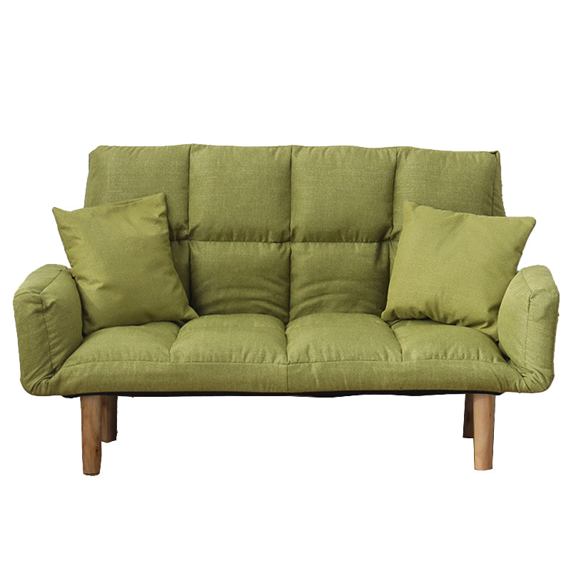 Contemporary Biscuit Back Square Arm Linen with Storage Seating