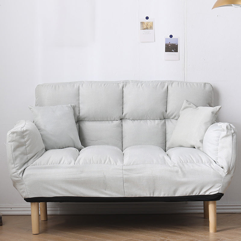 Contemporary Biscuit Back Square Arm Linen with Storage Seating