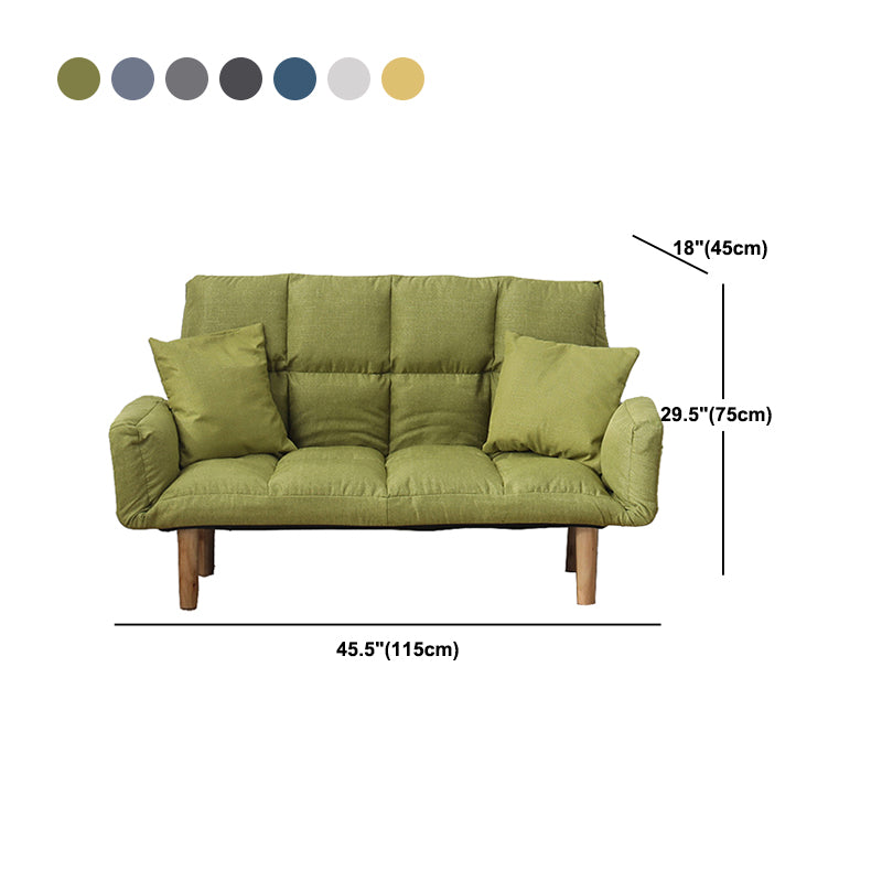 Contemporary Biscuit Back Square Arm Linen with Storage Seating