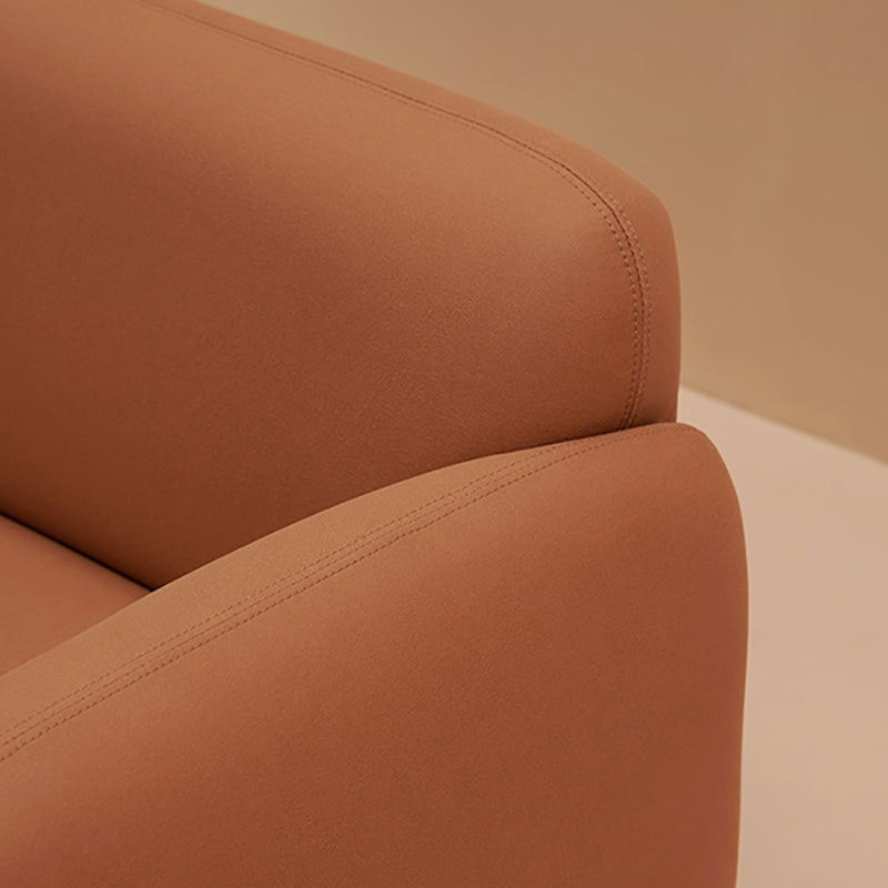 Faux Leather Modern Tight Back Standard Stain Resistant Settee Couch