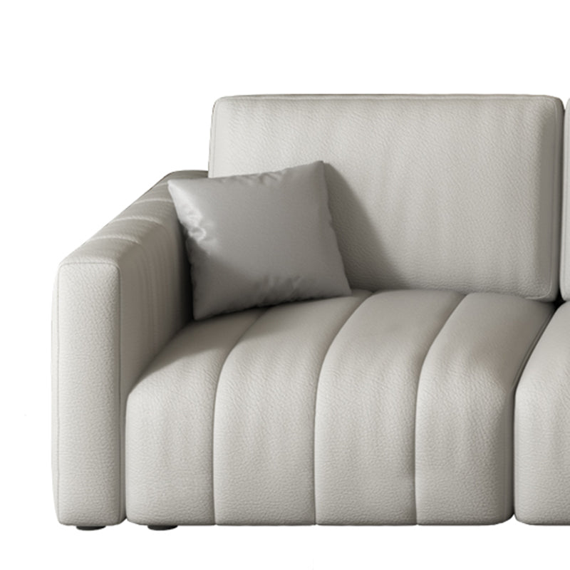 Scandinavian Stain-Resistant for Living Room Square Arm Sofa & Chaise