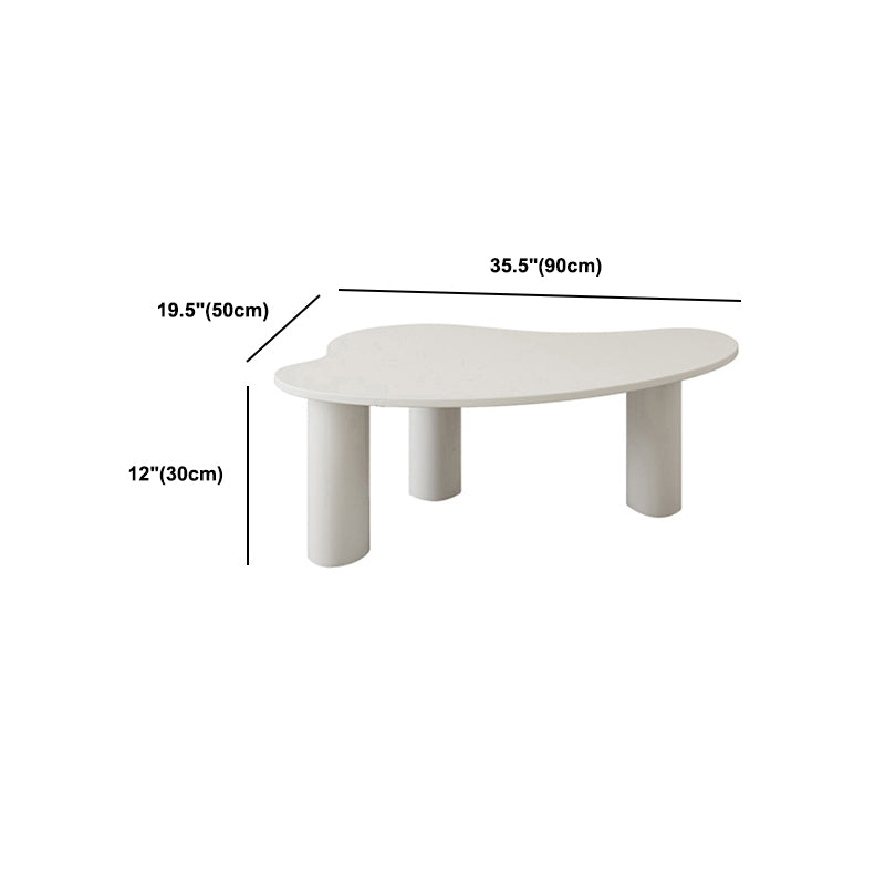 3 Legs Coffee Table Minimalist Slate Coffee Table for Living Room