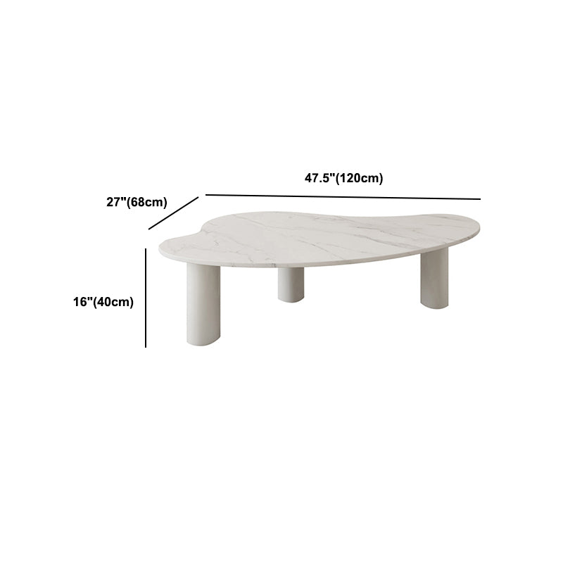 3 Legs Coffee Table Minimalist Slate Coffee Table for Living Room