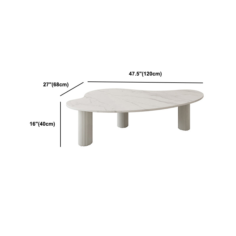 3 Legs Coffee Table Minimalist Slate Coffee Table for Living Room