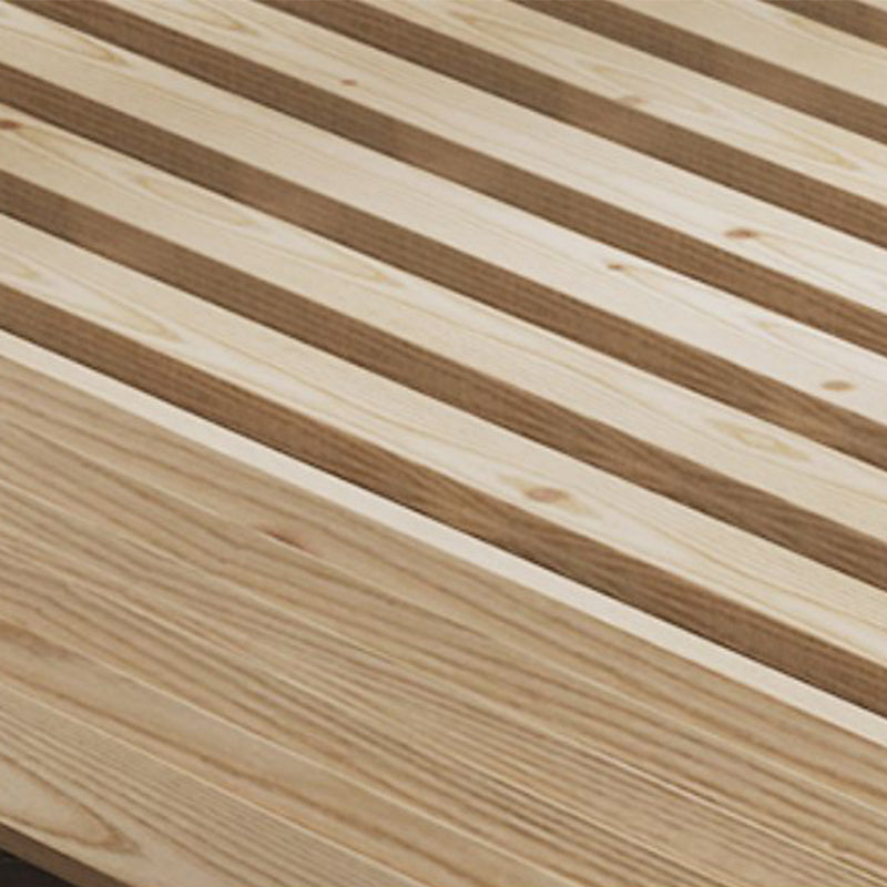 Contemporary Wood Standard Bed with Rectangular Panel Headboard