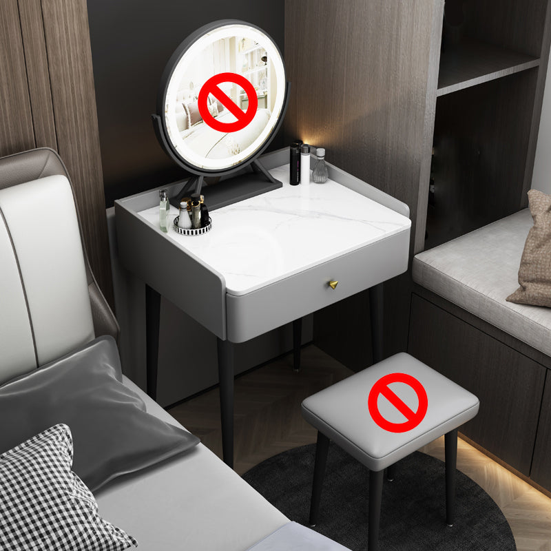 Contemporary Makeup Vanity Desk Table Wooden Vanity Dressing Table with Drawer