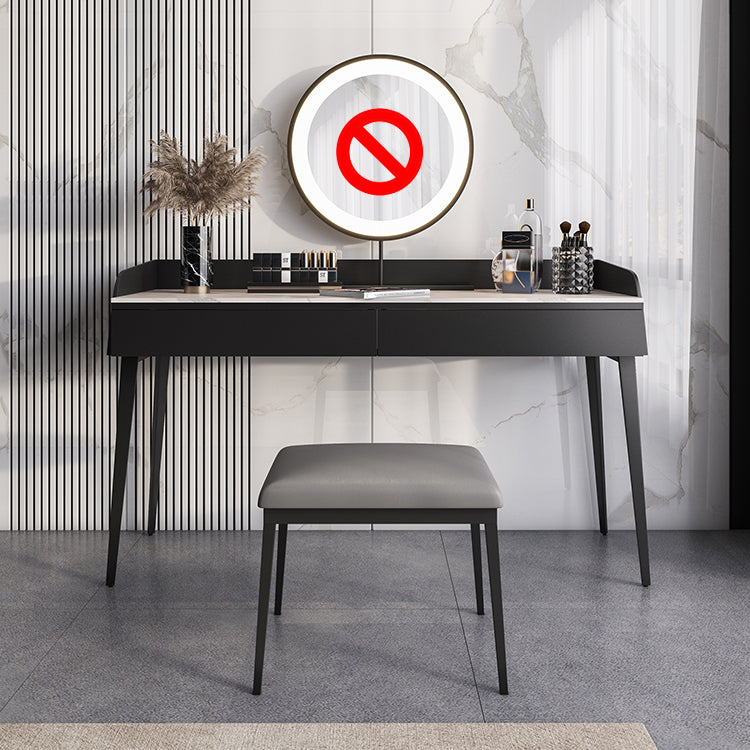2-Drawer Make-up Vanity Contemporary Makeup Vanity Desk Table