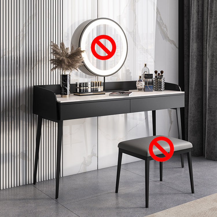 2-Drawer Make-up Vanity Contemporary Makeup Vanity Desk Table