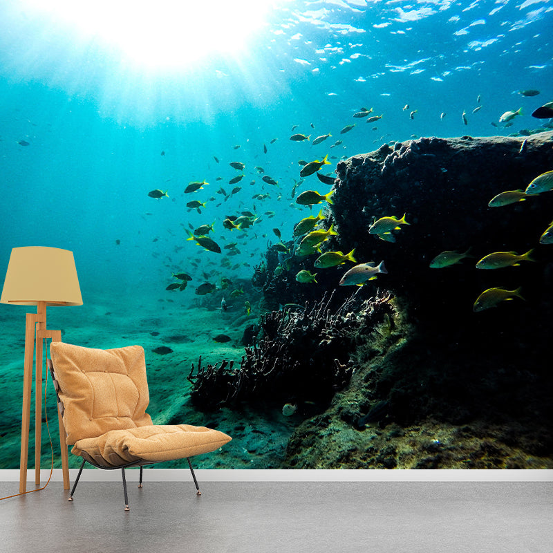 Attractive Wall Mural Seabed Patterned Living Room Wall Mural