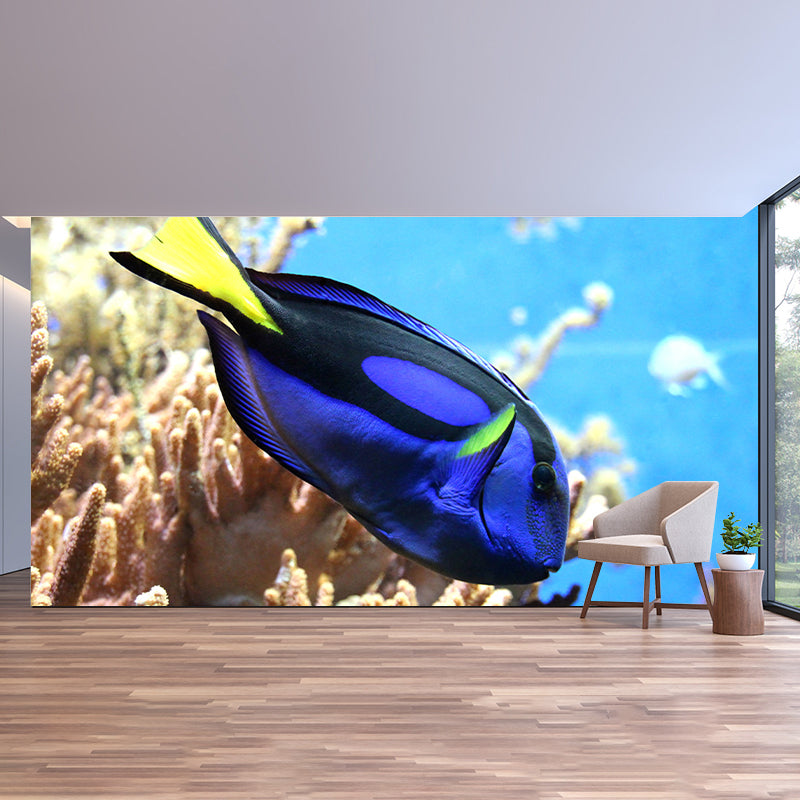 Decorative Wall Mural Fish Patterned Sitting Room Wall Mural