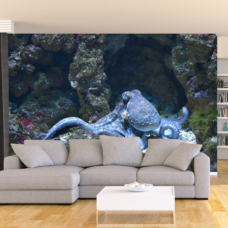 Decorative Wall Mural Fish Patterned Sitting Room Wall Mural