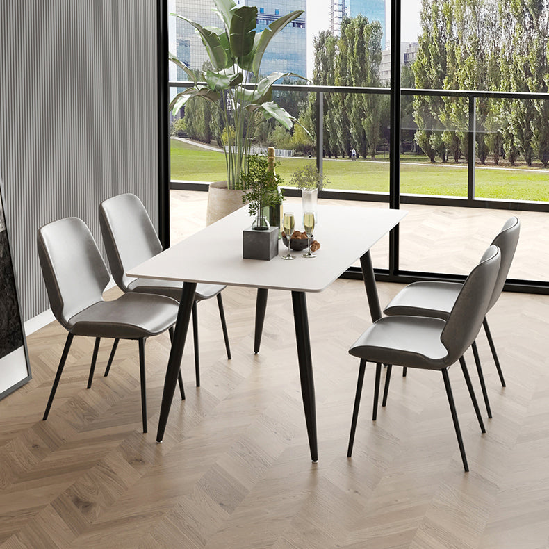 Modern 1/2/4/5/7 Pieces Dining Set Rectangle Stone Dining Table for Dining Room Kitchen