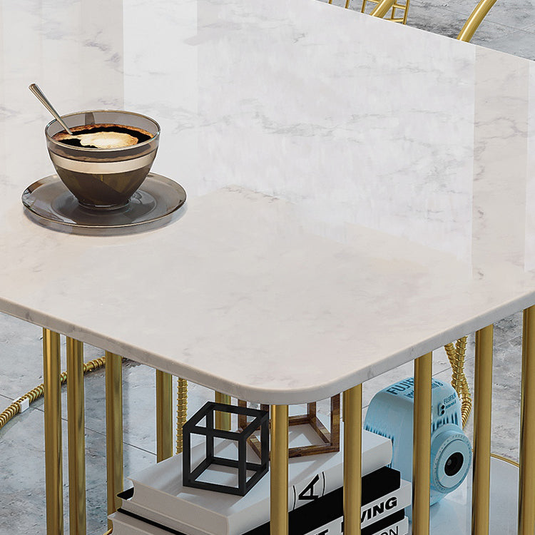 Nordic 1/2/4/5 Pieces Dining Set Rectangle Stone Dining Table for Dining Room