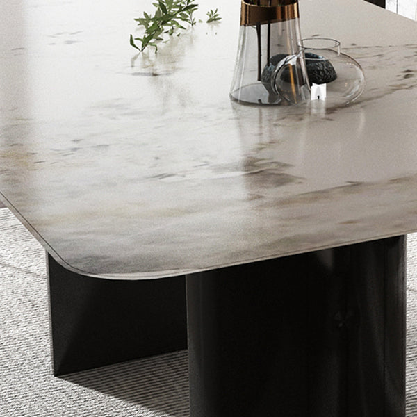 Modern 1/4/5/6/7 Pieces Dining Set Rectangle Stone Dining Table for Dining Room